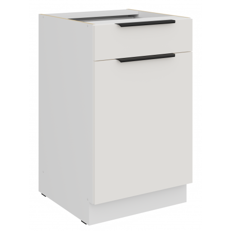 Szafka dolna 50 cm z szufladą biała AURO 50 D 1F 1S